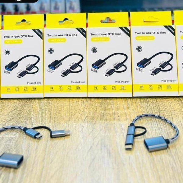 محول OTG ثنائي الاتجاه Type-C وMicro USB إلى USB 3.0