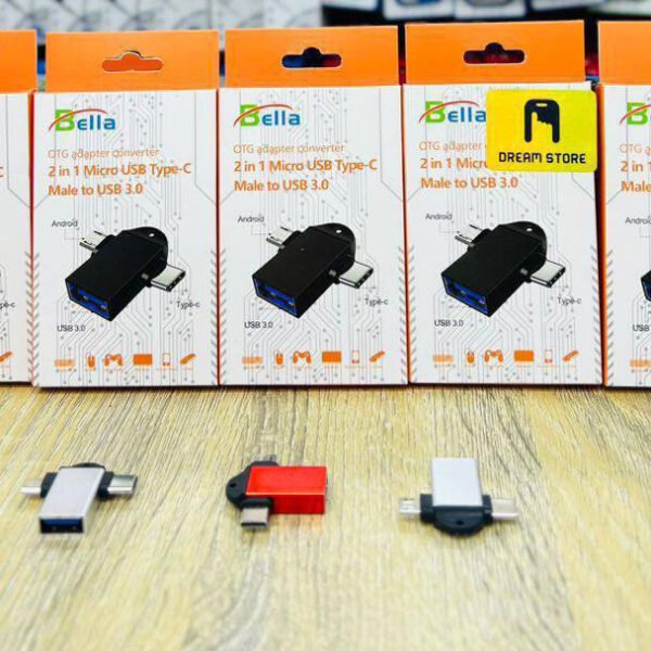 محول OTG مزدوج 2 في 1 (مايكرو نوع-C) إلى (USB3)